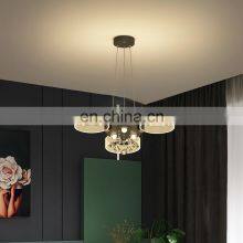 Factory Direct 24watt 42watt Round Dining Room Black Gold Modern K9 Luxury Crystal LED Pendant Light thumbnail-2