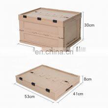 60L Large Capacity Camping Folding Box Multi-function Storage Container Plastic Storage Box Food Container thumbnail-4