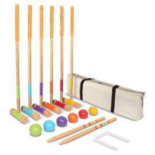 Classic Outdoor Yard Game Wooden Garden Croquet Set thumbnail-1