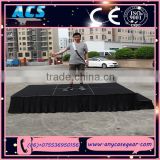 ACS Aluminum Portable Stage with folding legs