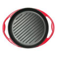 Cast Iron Enamelled Skillet Enamelled Steak Skillet Round Pan With Two Ears Red Enamelled Skillet