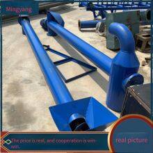 Buckwheat Electric Screw Elevator, Auger Concrete Feeding Machine Equipment, Φ219 Pulverized Coal Circular Pipe Conveyor thumbnail-1