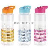 2015 Hot Sale Silicone/diamond Ring Leak-proof Tritan Fruit Infuser Water Bottle thumbnail-4