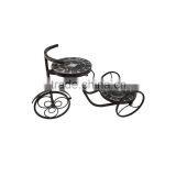 Mosaic Slate Bicycle Plant Stand Decoration thumbnail-1