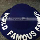 Fashion Korean FAMOUS WORLD Printed Wide Brim Lady Women's Dome Fedora Bucket Caps thumbnail-5