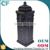 The Most Popular Style In Europe China Manufacturer Black Free Standing Outdoor Design Post Box From China
