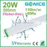 High CRI 5 Years Warranty 20w 600mm 2ft Flicker Free Ip65 Led Three Proofings Lamp