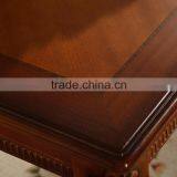 Antique Vintage Rustic Style Recycled Solid Wood Rectangle Long Wood Dining Table thumbnail-3