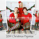 100 % Organic Cotton Kids Striped Pajamas Kids Christmas Pajamas Wholesale thumbnail-6