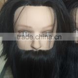 Alibaba wholesale 100% human hair men's hairdressing train heads,training doll heads,training head for hairdressers