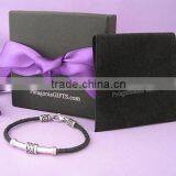 Square Black Fashion Jewelry Gift Box, Jewelry Gift Boxes Free Shipping,jewelry Box Gift Ribbon on the Lid Purple thumbnail-1