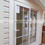 While Color PVC Sliding Window With Grill