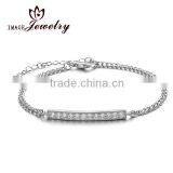 Latest Design 2015 S925 Sterling cz Women Silver Bracelets for Women thumbnail-1
