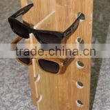 JMC520 Handcrafted Wooden Nice Quality China Made Custom Free Logo Engrave Bamboo Sunglasses Display