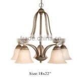 Hanging Chandelier, Iron Chandelier, Black Iron Chandelier, Colorful Hanging Chandelier thumbnail-1