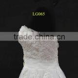 New Beading Lace Appliques Tulle Drapping Belt With Beading Trim Sweetheart Wedding Dress thumbnail-4