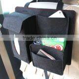 Factory Supply Back Seat Hanging Organizer Felt Car Storage Bag Color Customized Style Big Space thumbnail-5