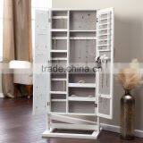 Floor standing Cheval Mirror jewelry armoire plans, traditional jewelry storage                        
                                                Quality Choice