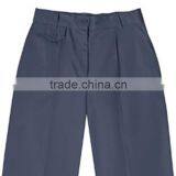 2016 Dark Navy Pleated Fly Front School Uniform Pants With Elastic Waist For Juniors Boys Quality Choice thumbnail-2