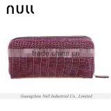 Lady Purse Hand Made Genuine Leather Zipper Cell Phone Wallet