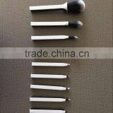 Own LOGO High End 9pcs Square Handles Soft Synthetic Hair up Brushes