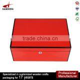 Fashion Wooden Antique Jewelry Box With Metal Lock and Mirror Jewelry Display Cases for Sale thumbnail-1