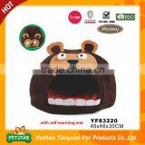 New!!! Comfortable Luxury Unique Design Cute Lion Head Plush Pet House Mould thumbnail-6