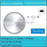 22mm Thick Peripheral and Distal Cutting Dental Diamond Mini Disk for Mould