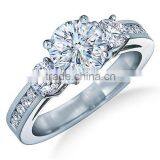 2014 Latest Design Diamond Rings of Three Stone Engagement Ring thumbnail-1
