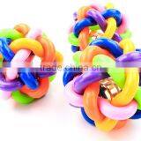 Pet Supply Hollow Rubber Ball With Jingle Bell thumbnail-1
