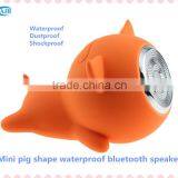 2015 Mini Cute Piggy Shape Bluetooth Waterproof Speaker Shockproof Silicone Speaker thumbnail-3