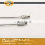 Outdoor Hiking Transparent Stainless Steel Wire Key Ring Cable Keychain thumbnail-4