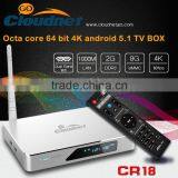 CR18 RK3368 4K 64 Bit Android 5.1 Octa Core TV BOX 2G/8G Dual Band 2.4G/5.8G Andrioid TV BOX