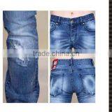 Hight Quality Ripped Wash Denim Pants Straight Fit Jeans Denim Jeans Men thumbnail-5