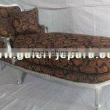 French Mahogany Chaise Lounge Sofa - Lazy Sofa for Hotel Rooms - Antique Furniture Jepara