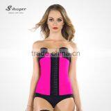 S-SHAPER Hot Faja Latex Waist Cincher Rubber Waist Training Corsets Latex Waist Belt Colomiban Slimming Corset WIth Packaging