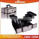 Europe Design Commercial Beauty Makeup Aluminum Trolley Case With Light and Mirror Quality Choice thumbnail-5