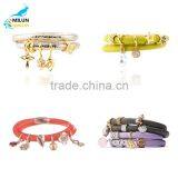 Wholesale 2016 Angel Pendant Bracelet Endless Charms Leather Bracelet Disk on Key Bracelet thumbnail-1