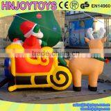 Christmas Sitting Santa Claus With Giant Christmas Tree Decoration thumbnail-3