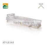 Luxury White Satin Fabric Coffin Lining With Gold Lace For Coffin Supplier