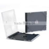High Quality 10.4mm Single Black Plstic PS Jewel CD Case