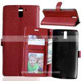Cell Phone PU Leather Flip Card-slot Case for OnePlus 1 thumbnail-4