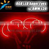 Factory Offer 12V 35W Color Changing Angel Eyes E36 131MM RGB Angel Eyes for BMW Headlights 5050SMD High Brightness