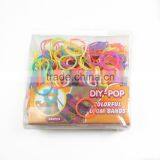 Colorful Rainbow Silicone Elastic Loom Bands for Promotional Gifts