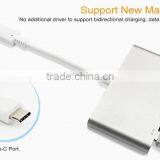 Type c to Usb Hub Adapter Charging Port USB 3.1 Type C HUB Male to Multiple 4 Type-A 3.0 Hub Adapter thumbnail-3