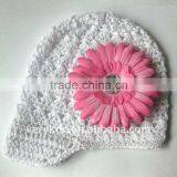 Baby Crochet Kufi Hats With a Daisy Flower FCK-118620440-C thumbnail-1