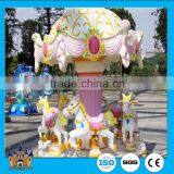 Swing Rotating Rides Mini Carousel Horses Amusement Park Carousel thumbnail-1