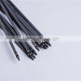 Black Archery Carbon Fiber Hunting Arrows With Replaceable Tips For Compound Bow thumbnail-4