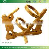 WR024/ 2015 Home Decor Wooden Wine Rack Wood Single Bottle Display Rack Professional Design Wine Rack FDA SGS LFGB thumbnail-1