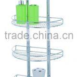 Arch Type Half Circle 4 Tier Metal Steel Tube Storage Rack Chrome